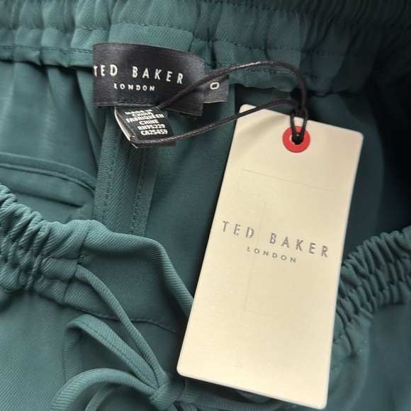 Ted Baker NWT Teal Wide Leg Pull on Trouser Size 0/XS - Picture 10 of 15